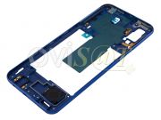 Carcasa frontal / central con marco azul para Samsung Galaxy A40, SM-A405F